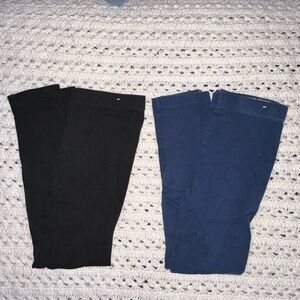 Wonder Nation Navy and Black Leggings